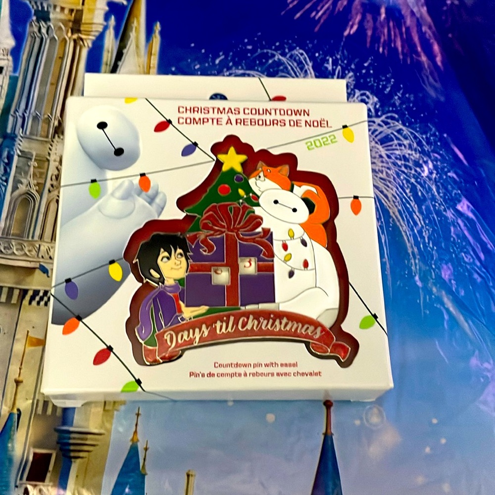 New in box Disney Pin Pixar Jumbo Christmas Countdown Baymax 2022